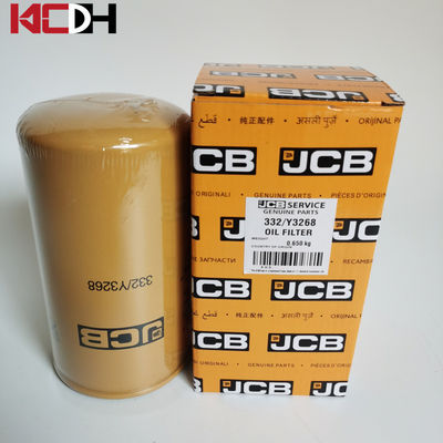 Filtr oleju koparki Jcb 332Y3268 OEM Standardowy rozmiar 9,398 cm Szerokość brutto